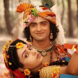👀 Radha Krishna Hinduísmo, Divindade, Amor, Espiritual, Radha, Krishna telegram sticker