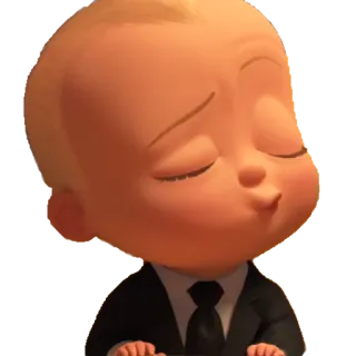 😘 The Boss Baby 아기, 정장, 보스, 귀여운, 애니메이션 whatsapp sticker