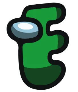 📖 among us, jeu vidéo, personnage, vert whatsapp sticker