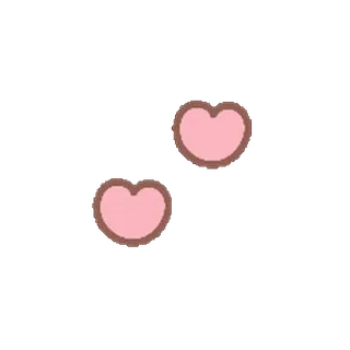 ⭐️ หัวใจ, น่ารัก, การ์ตูน, สีชมพู telegram sticker