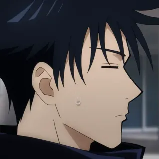 ♣️ Megumi Fushiguro Jujutsu Kaisen Anime, Manga, Zauberer, Student, Ernst, Seitenprofil telegram sticker