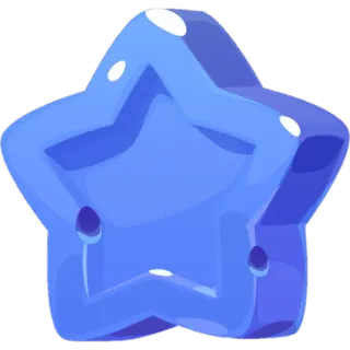⭐️ estrela, azul, brilhante, brilhante, gema, desenho animado telegram sticker