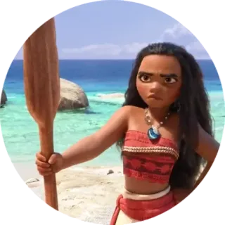 😡 Moana disney, cartoon, ozean, insel, prinzessin whatsapp sticker