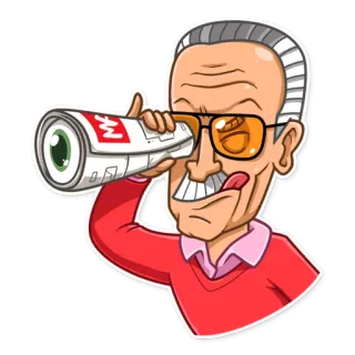 Stan Lee telegram stickers
