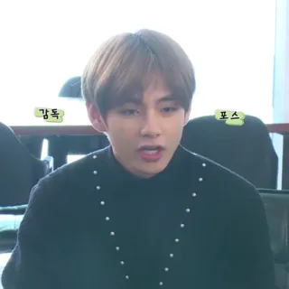🔚 감독 포스 K-Pop, Idol, Regisseur, Pose, Koreanisch whatsapp sticker