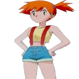 😐 Misty Pokemon Аниме, Мультфильм, Туманный, Покемон, Персонаж telegram sticker
