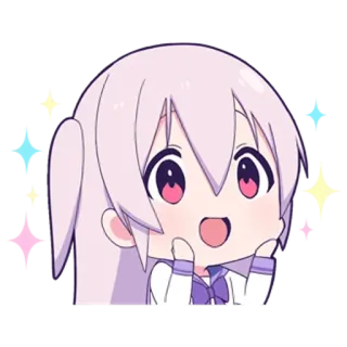 🤩 Anime, Chibi, Fofo, Garota, Desenho animado telegram sticker