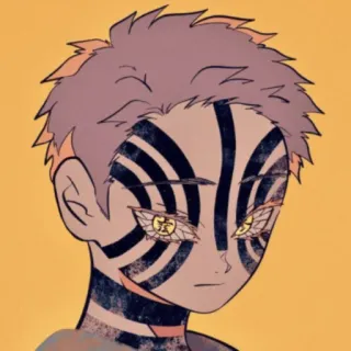 😒 Akaza Demon Slayer Аниме, Демон, Полоски, Персонаж, Аказа, Клинок, рассекающий демонов telegram sticker