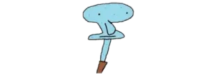 🩸 Squidward squidward, spongebob, cartoon, character, nickelodeon whatsapp sticker