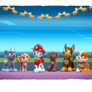 🎵 PAW Patrol Paw Patrol, kartun anjing, kartun anak, anjing animasi, acara anak-anak telegram sticker