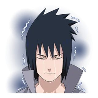 😭 Sasuke Uchiha Naruto Саске, Наруто, Учиха, Аниме, Манга, плачет telegram sticker
