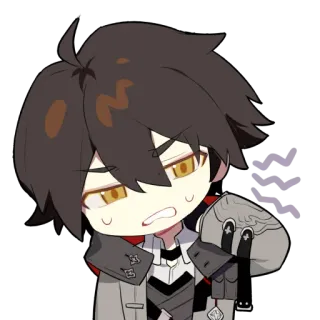 😠 anime, manga, chibi, character telegram sticker