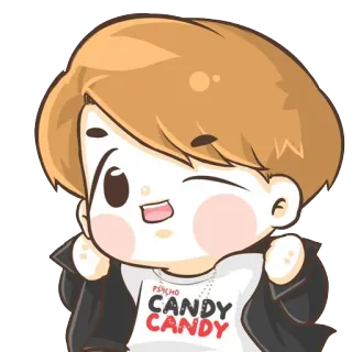 😉 PSYCHO
CANDY
CANDY Hoạt hình, Nhân vật, Bệnh hoạn, Kẹo, Dễ thương telegram sticker