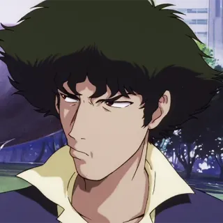 🚬 Spike Spiegel Cowboy Bebop Anime, Cowboy Bebop, Spike Spiegel, Personagem, Desenho animado whatsapp sticker