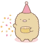 🥳 可爱, 派对, 庆祝, 卡哇伊, 五彩纸屑, 动物 telegram sticker