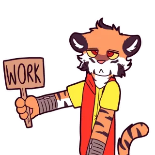Electro Tiger telegram stickers