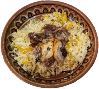 🍚 jedzenie, pilaw, ryż, mięso, danie, kuchnia azjatycka telegram sticker