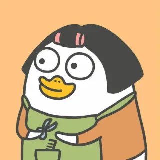bebek gabut @duckapil whatsapp stickers