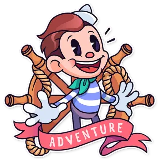 Mr. Sailor telegram stickers