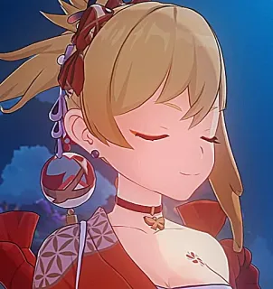 🎇 Yoimiya Genshin Impact Anime, Videojuego, Genshin Impact, Yoimiya, Personaje telegram sticker