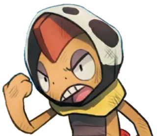 😡 pokemon, scraggy, fighting, angry, determination telegram sticker