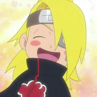 😁 Deidara Naruto Аниме, Улыбка, Весёлый, Ниндзя, Милый telegram sticker