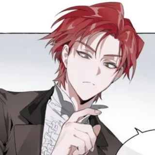 🇦🇱 anime, manga, red hair, character, man, art telegram sticker