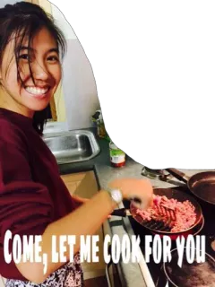😚 COME, LET ME COOK FOR YOU cocina, comida, cocina, casa, comida, receta telegram sticker