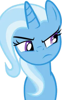 😑 Trixie Lulamoon My Little Pony My Little Pony, Trixie Lulamoon, kartun, unicorn, poni, sihir telegram sticker