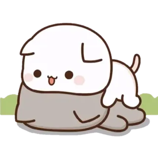 💓 tier, hund, süß, cartoon, kawaii telegram sticker