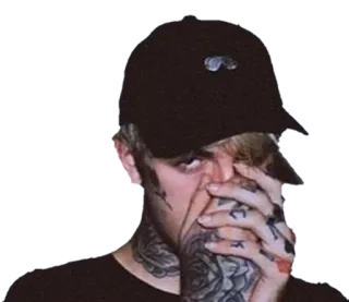 🙊 Lil Peep แร็ปเปอร์, เพลง, เศร้า, อีโม, lilpeep, รอยสัก telegram sticker