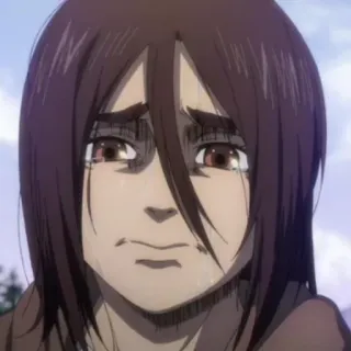 💥 Eren Yeager Attack on Titan Anime, Triste, Eren Yeager, Attack on Titan, Personagem, Chorando telegram sticker