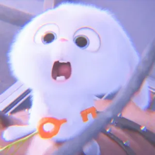 🐰 Snowball The Secret Life of Pets kelinci, lucu, kartun, binatang telegram sticker