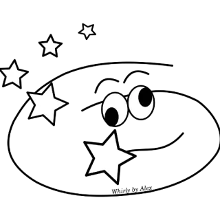 🤕 stelle, sfondo nero, notte, cartoni animati, cielo, spazio telegram sticker
