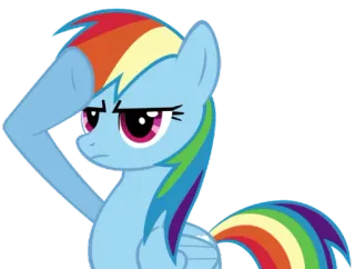 👍 Rainbow Dash My Little Pony rainbow dash, my little pony, pony, rainbow, cartoon, mlp telegram sticker