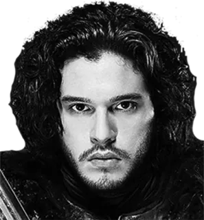 😎 Jon Snow Game of Thrones Jon Snow, Game of Thrones, ritratto, uomo, attore, fantasy telegram sticker