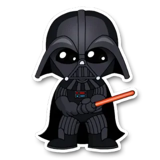 🎇 Darth Vader Star Wars Darth Vader, Gwiezdne Wojny, miecz świetlny, film, postać, science fiction telegram sticker