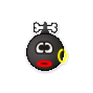👨 bom, hoạt hình, chất nổ, nguy hiểm, hoạt họa telegram sticker