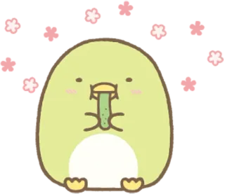 🍽 słodki, zwierzę, naklejka, pingwin, kreskówka, kawaii telegram sticker