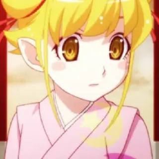 🧿 Shinobu Oshino Monogatari Anime, Charakter, Süß, Mädchen, Kawaii telegram sticker