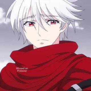 🎭 blizzard on Pinterest 动漫, 红色, 白发, 漫画, 角色 whatsapp sticker