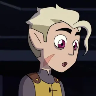 ☠ Hunter The Owl House cartoon, animation, fantasy, character, magic, teen, owl house telegram sticker