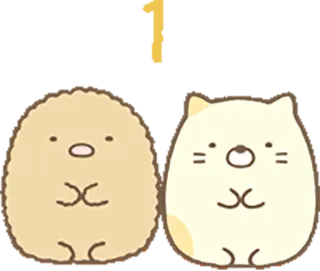 🕐 sumikkogurashi, cute, kawaii, animal, cat, bear whatsapp sticker