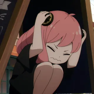 🥺 Anya Forger Spy x Family Anime, Spy x Family, Anya Forger, Desenho animado, Triste, Chateado whatsapp sticker
