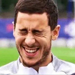 😂 Eden Hazard футбол, футбол, спортсмен, спорт, бельгийский, Азар telegram sticker