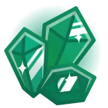 💎 gemme, cristal, vert, brillant, minéral, bijou whatsapp sticker