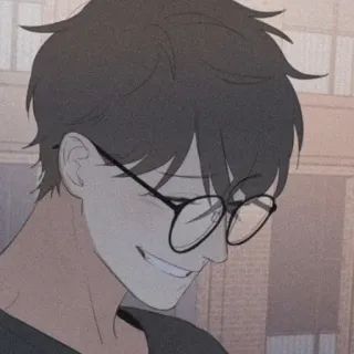 💱 osoba, mężczyzna, okulary, portret, uśmiech, kreskówka telegram sticker