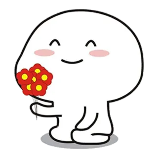 🌺 可爱, 花, 卡哇伊, 表情符号, 卡通 telegram sticker