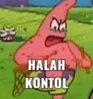 🤔 Patrick Star Spongebob Squarepants HALAH
KONTOL cartoon, spongebob, patrick, offensive, angry whatsapp sticker