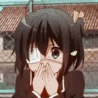 😮 Rikka Takanashi Love, Chunibyo & Other Delusions! anime, girl, rikka takanashi, love chunibyo and other delusions telegram sticker